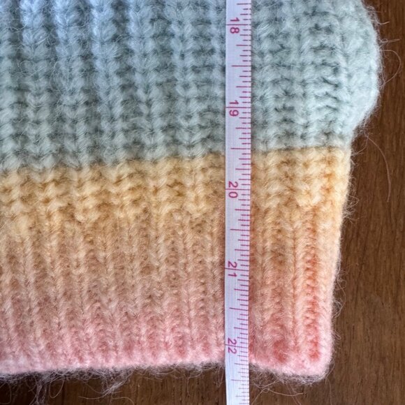 BlankNYC Rainbow Cardigan Sweater Girls L Large Pastel Pink Blue Yellow Unicorn - Picture 10 of 11